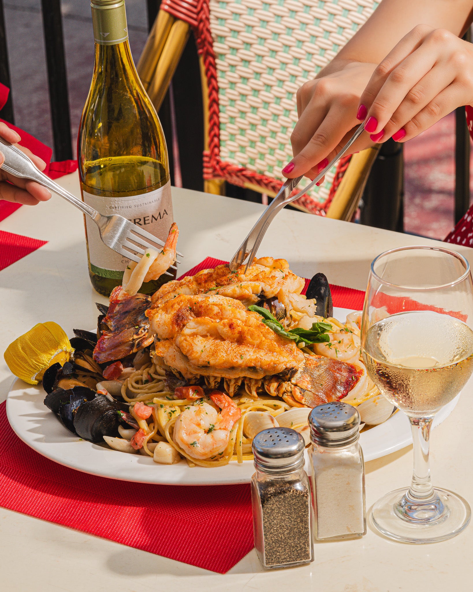Italian food photography with modern aesthetic for Kanoli