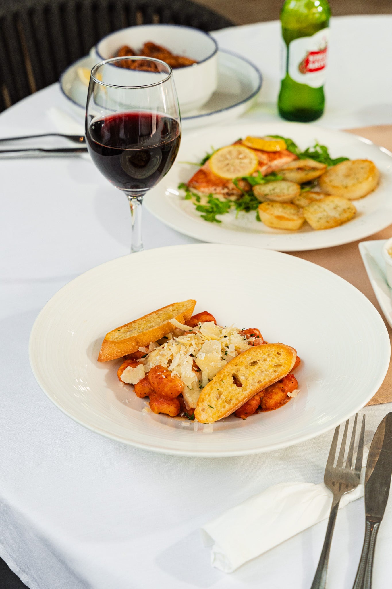 High-quality food photography highlighting Italian flavors at Casa Tulia
