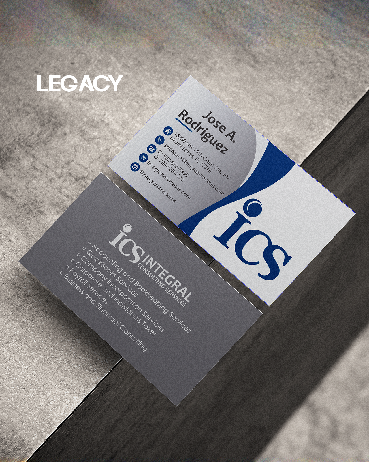 Typography system applied across ICS digital and print materials